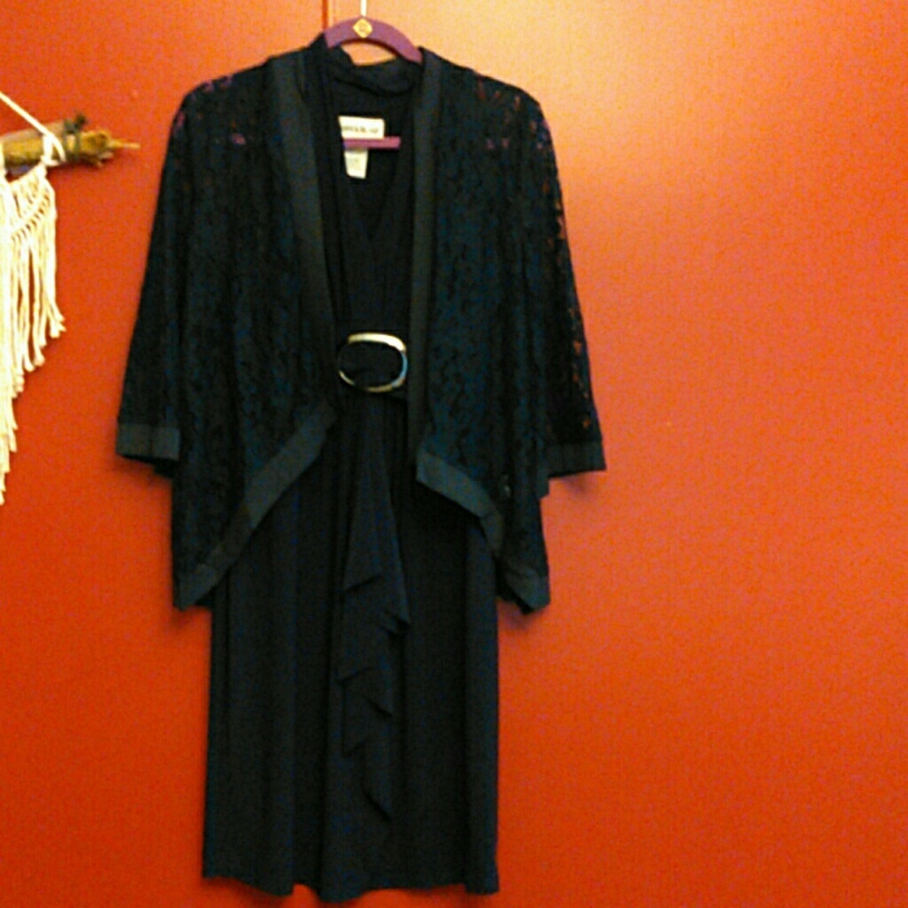 Lace Jacket Navy Blue one size